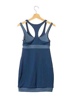 Robe courte col rond bleu FOR LOVE & LEMONS femme