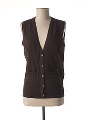 Gilet sans manche marron STEFAN GREEN pour femme seconde vue