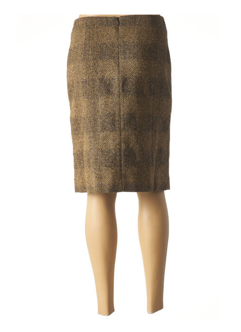 Jupe mi-longue marron TF ATELIER pour femme