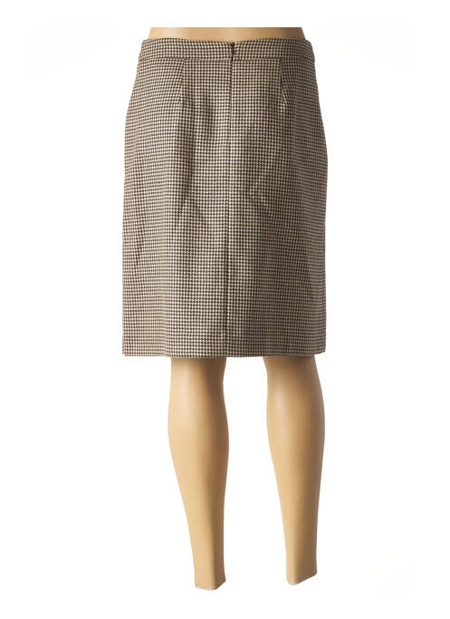 Jupe mi-longue marron TF ATELIER pour femme