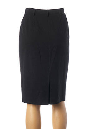 Jupe mi-longue coupe droite noir TEENFLO femme