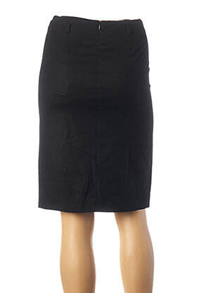 Jupe mi-longue coupe droite noir TEENFLO femme