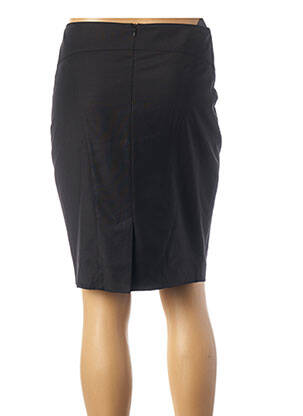 Jupe mi-longue coupe droite noir TEENFLO femme