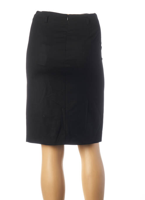 Jupe mi-longue coupe droite noir TEENFLO femme