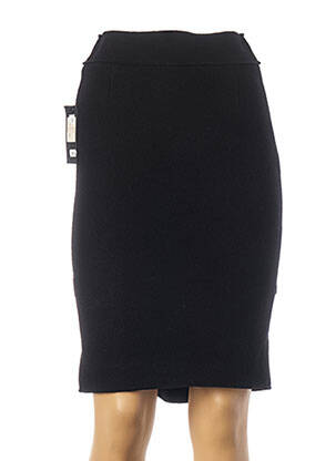 Jupe mi-longue taille normale noir TEENFLO femme