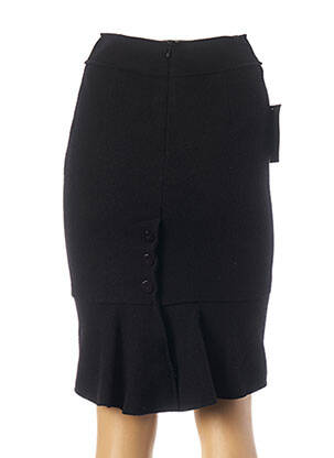 Jupe mi-longue taille normale noir TEENFLO femme