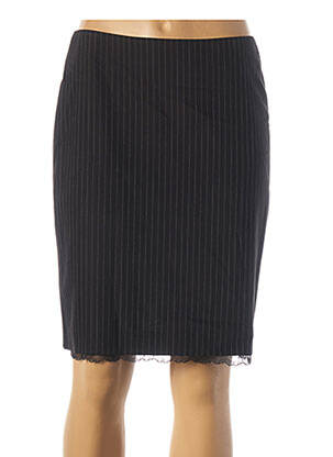 Jupe mi-longue taille normale noir TEENFLO femme