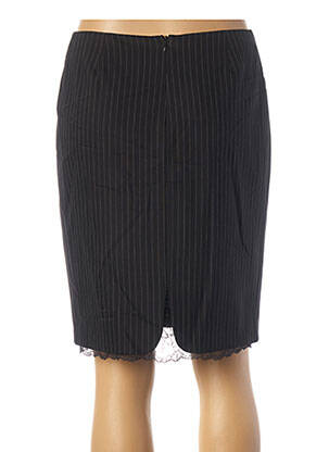 Jupe mi-longue taille normale noir TEENFLO femme