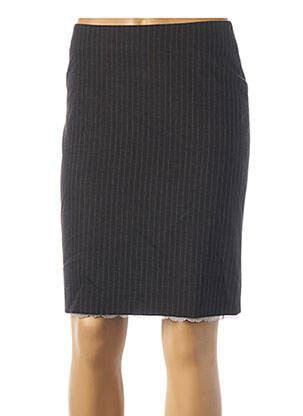 Jupe mi-longue taille normale gris TEENFLO femme