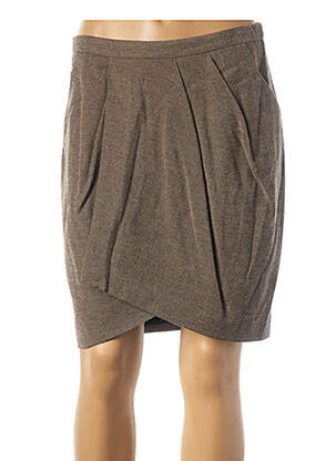 Jupe courte poches marron TEENFLO femme