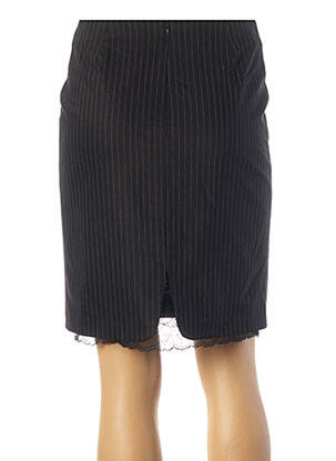 Jupe mi-longue taille normale noir TEENFLO femme