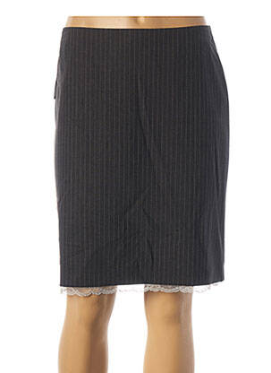 Jupe mi-longue taille normale gris TEENFLO femme
