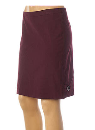 Jupe mi-longue stretch rouge TEENFLO femme