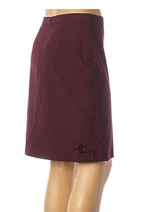 Jupe mi-longue stretch rouge TEENFLO femme