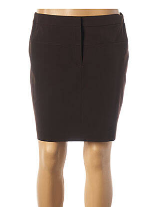 Jupe courte taille normale marron TEENFLO femme