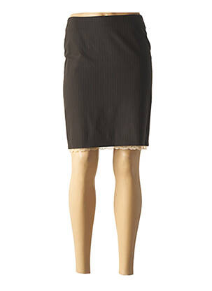 Jupe courte doublure marron TEENFLO femme
