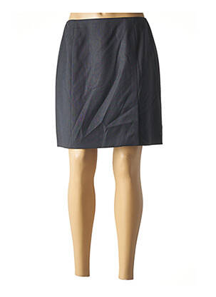 Jupe courte coupe droite bleu TEENFLO femme