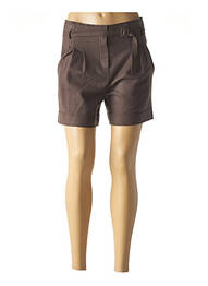 Short finition revers marron TEENFLO femme