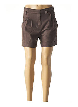 Short finition revers marron TEENFLO femme
