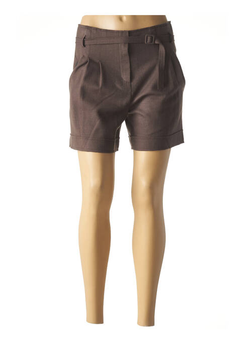 Short finition revers marron TEENFLO femme