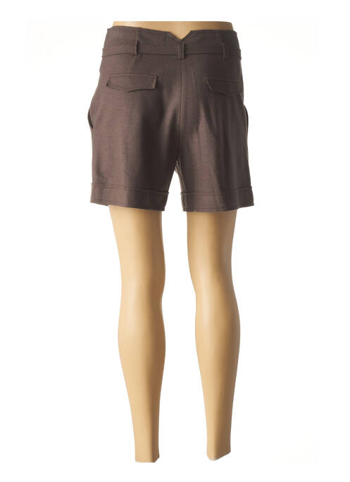 Short finition revers marron TEENFLO femme