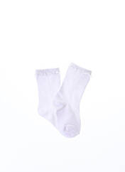 Chaussettes blanc 3 POMMES pour fille seconde vue