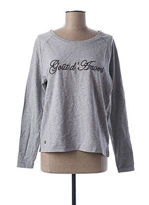 Sweat-shirt gris GOÛT D'ANVERS pour femme