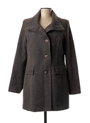 Manteau long gris FSH pour femme
