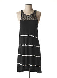Robe mi-longue col rond noir O'NEILL femme
