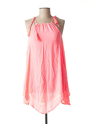 Tunique sans manche tissage crêpe rose O'NEILL femme
