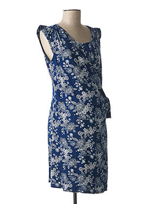 Robe maternité stretch bleu COLLINE femme
