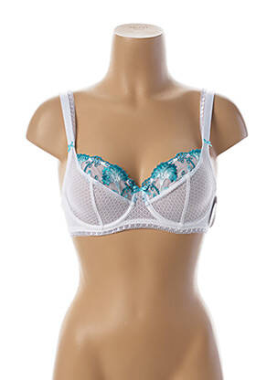 Soutien-gorge effet matière satinée blanc AUBADE femme