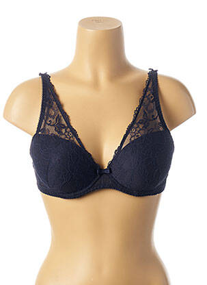 Soutien-gorge tissage dentelle haut soutien-gorge moulé bleu AUBADE femme