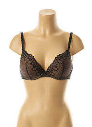 Soutien-gorge effet matière satinée haut soutien-gorge balconnet noir LEJABY femme