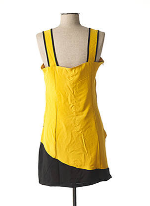 Robe mi-longue sans manche sans manche jaune VIRGINIE & MOI femme