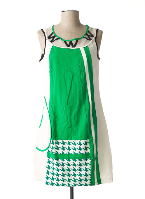 Robe mi-longue vert L33 pour femme
