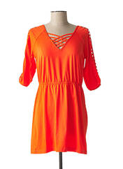 Robe courte orange VIRGINIE & MOI pour femme seconde vue