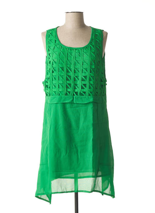 Robe mi-longue vert VIRGINIE & MOI pour femme