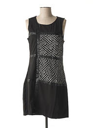Robe courte sans manche sans manche noir L33 femme