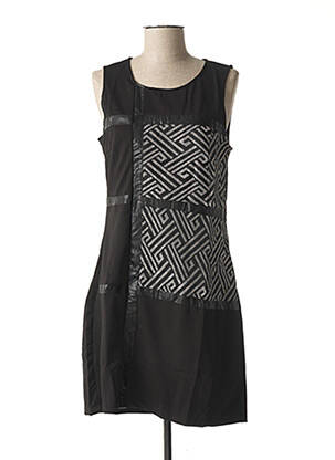 Robe courte sans manche sans manche noir L33 femme