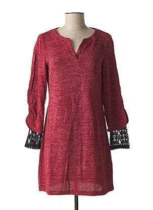 Robe pull rouge L33 pour femme