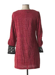 Robe pull rouge L33 pour femme seconde vue