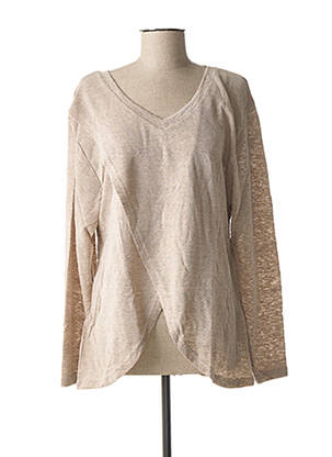 Pull beige L33 pour femme