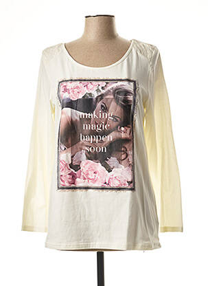 T-shirt beige EMOI BY EMONITE pour femme