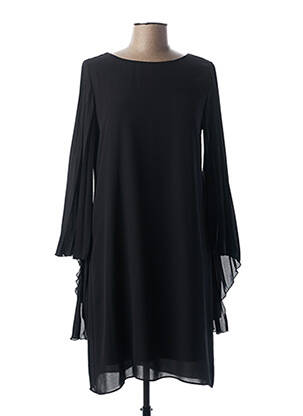 Robe mi-longue noir LAUREN VIDAL pour femme