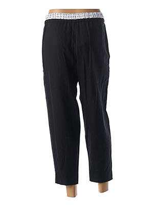 Pantacourt taille élastique noir KOKOMARINA femme