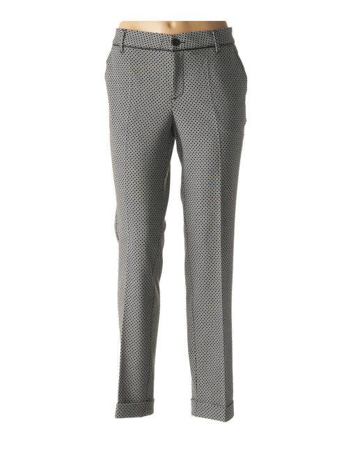 Pantalon droit gris MISE AU GREEN pour femme