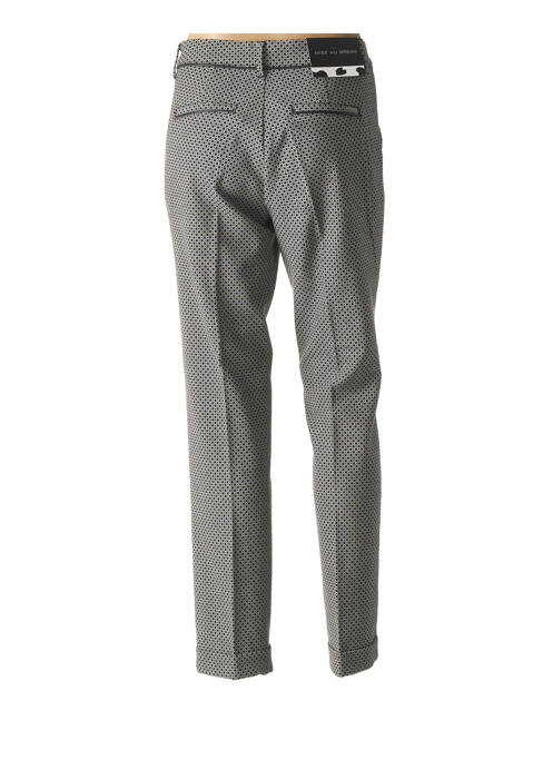 Pantalon droit gris MISE AU GREEN pour femme