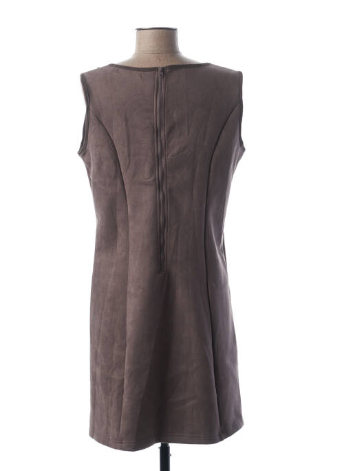 Robe mi-longue gris L33 femme