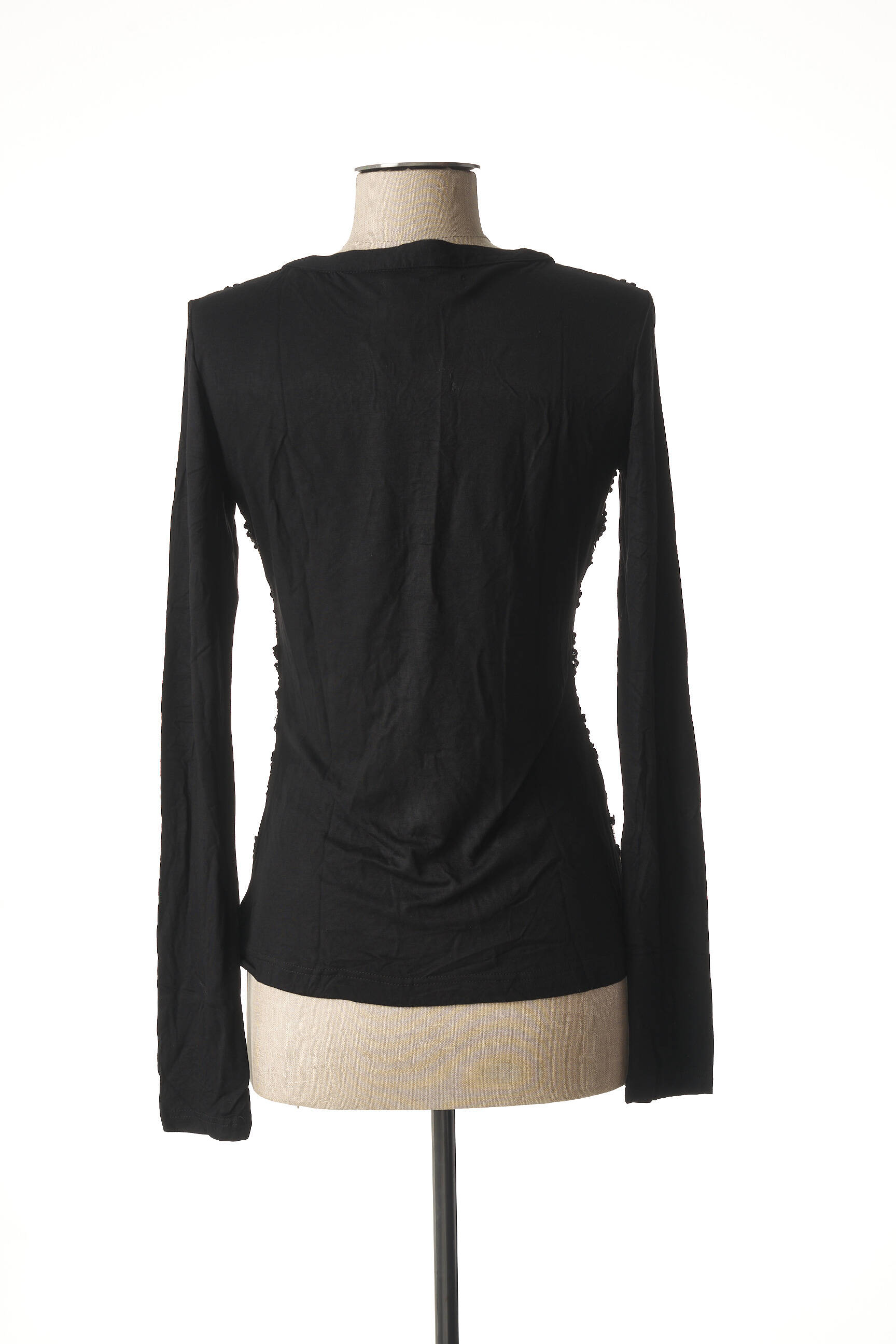 Top manches longues manches longues noir VIRGINIE & MOI femme